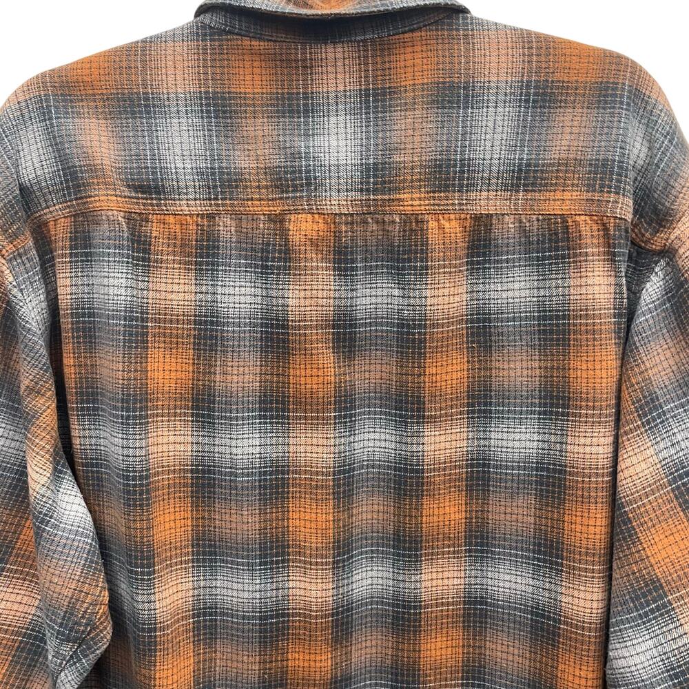 Red Head Men’s Orange & Gray Long Sleeve Flannel Shirt Size 2XL - Picture 8 of 9